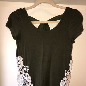 Olive Lace Top